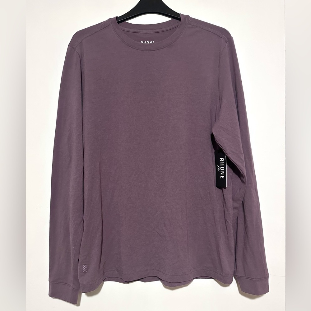 Rhone Origin Long Sleeve Tee Shadow Plum Medium